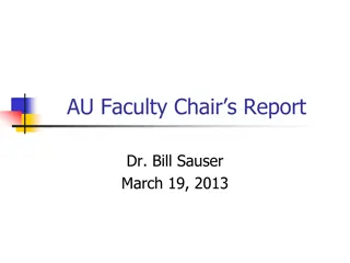 Auburn University Senate Report and Priorities