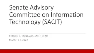 Senate Advisory Committee on Information Technology (SACIT) Activities 2021-2022