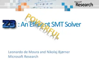 Z3: An Efficient SMT Solver