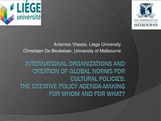 The Role of International Organizations in Shaping Global Creative Economy Policies