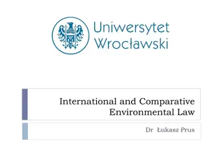 Comparative and International Environmental Law Course Overview