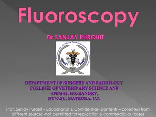 Fluoroscopy in Veterinary Surgery and Radiology