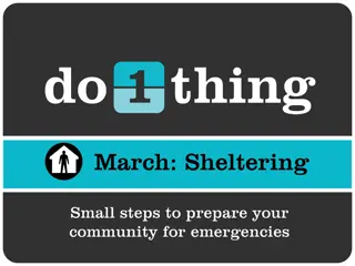 Emergency Sheltering and Safety Tips for Disasters