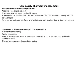 Community Pharmacy Management: Challenges and Strategies