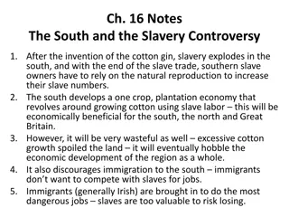 The South and the Slavery Controversy