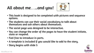 All About Me and You: Interactive Social Vocabulary Book