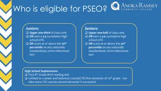 Guide to Post-Secondary Enrollment Options (PSEO) Program