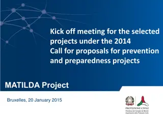 MATILDA Project Kick-Off Meeting Summary