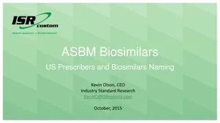 Insights on US Prescribers and Biosimilars Naming Practices