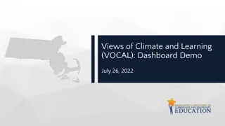 Insights into Views of Climate and Learning VOCAL Dashboard