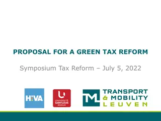 Green Tax Reform Proposal Symposium: July 5, 2022