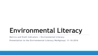 Environmental Literacy Metrics and Indicators Presentation