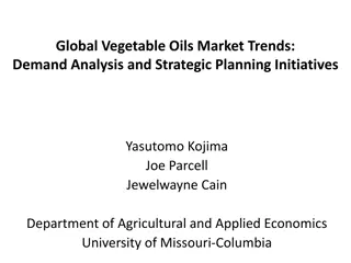 Global Vegetable Oils Market Trends: Demand Analysis and Strategic Planning Initiatives