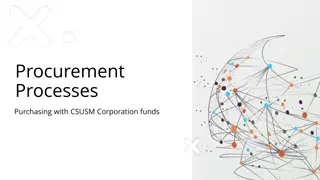 Procurement Processes at CSUSM Corporation