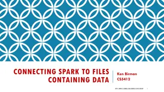 Connecting Spark to Files Containing Data - Overview of RDD Model Expansion