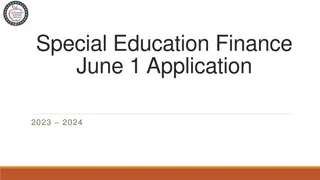 Special Education Finance Application Guide 2023-2024