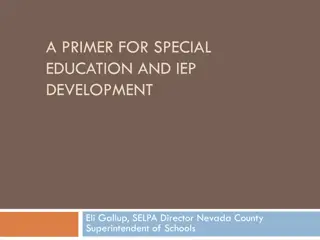 Special Education and IEP Development