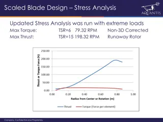 Scaled Blade Design and Rotor Progress Updates