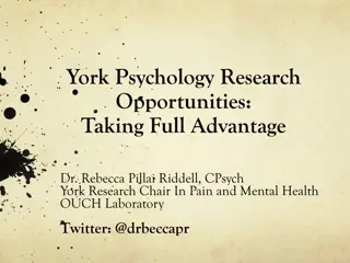 Opportunities in Psychology Research at York University