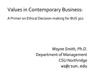 Ethical Decision-Making in Contemporary Business