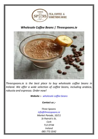 Wholesale Coffee Beans | Threespoons.ie