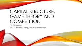 Capital Structure, Game Theory, and Competition in Financial Strategy