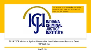 STOP Violence Against Women Formula Grant Program Overview