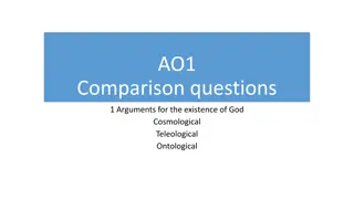 Comparison of Arguments for the Existence of God