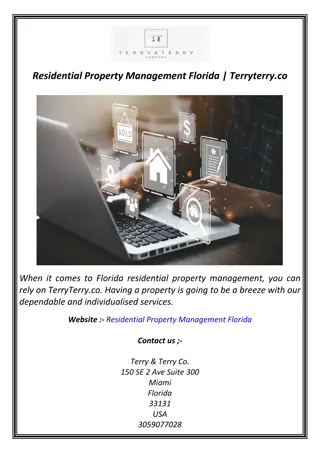 Residential Property Management Florida | Terryterry.co