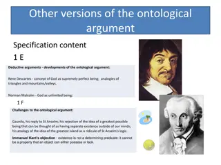 Exploring Various Versions of the Ontological Argument