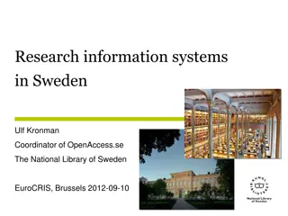 Research Information Systems in Sweden: A Comprehensive Overview