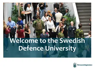 Overview of the Swedish Defence University