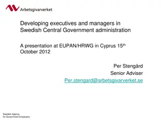 Development Programs for Swedish Government Executives and Managers