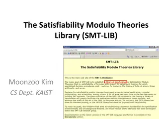 SMT-LIB: The Satisfiability Modulo Theories Library Overview