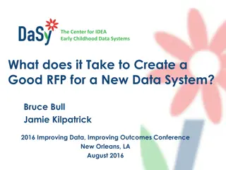 Creating a Successful RFP for a New Data System