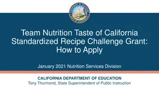 Taste of CA Challenge Grant Application Process