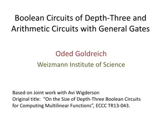 Depth-Three Boolean Circuits and Arithmetic Circuits: A Study on Circuit Complexity