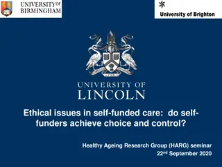 Ethical Issues in Self-Funded Care and Co-Producing Knowledge with Older People