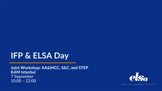 ELSA Day Joint Workshop: IFP & ELSA Day in Istanbul