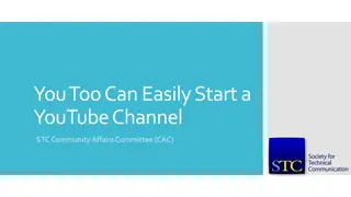 How to Easily Start a YouTube Channel for Your Community Affairs Committee (CAC)