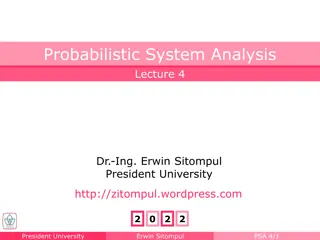 Probabilistic System Analysis with Dr. Erwin Sitompul