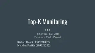 Optimizing Top-K Monitoring in Streaming Data