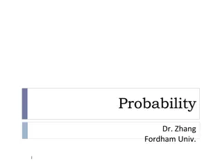 Probability with Dr. Zhang at Fordham University