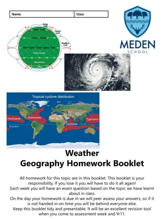 Geography Homework Booklet - Weather and Climate Study