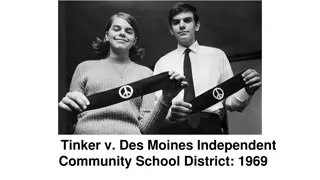 Landmark Case: Tinker v. Des Moines Independent Community School District