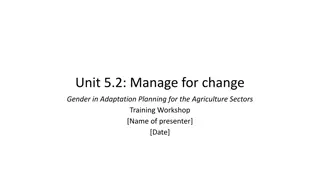 Enhancing Gender Capacity in Agricultural Adaptation Planning