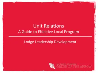 Effective Leadership Development in Scout Units