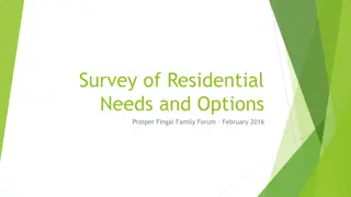 Survey Findings on Residential Needs and Options in Prosper Fingal Family Forum