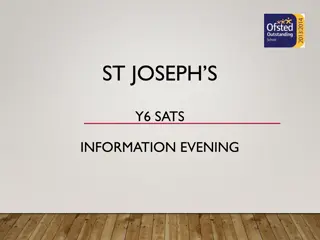 Information for St. Joseph's Year 6 SATs and Robinwood Trip