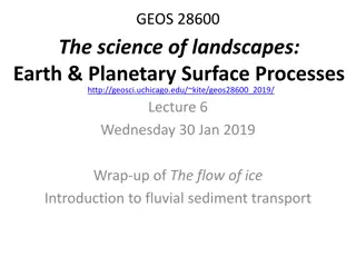 Ice Flow and Glacial Processes in Landscapes